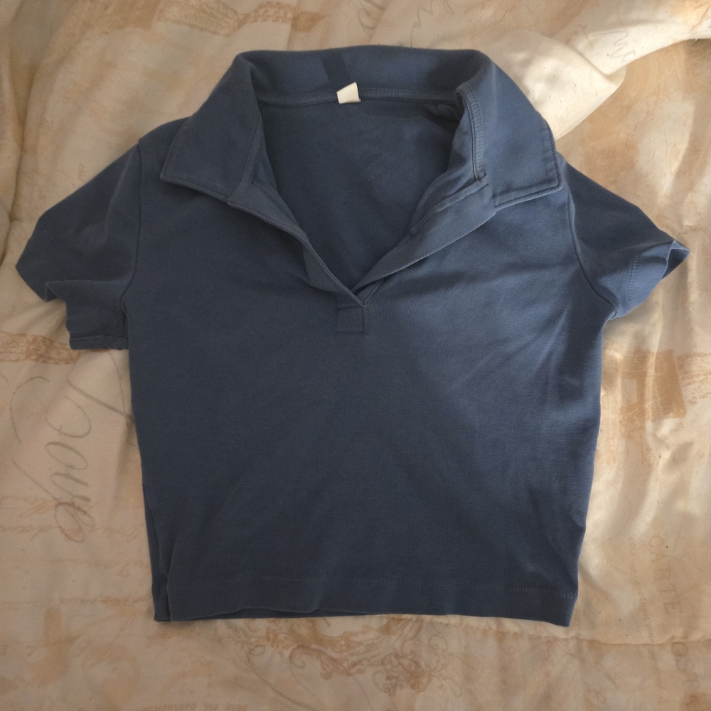 Uniqlo Blue Button Down Shirt for Women